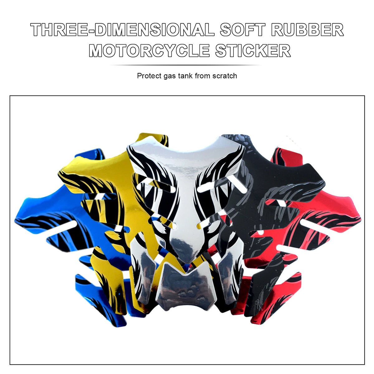   Honda Yamaha 3D Fishbone Tankpad Sticker