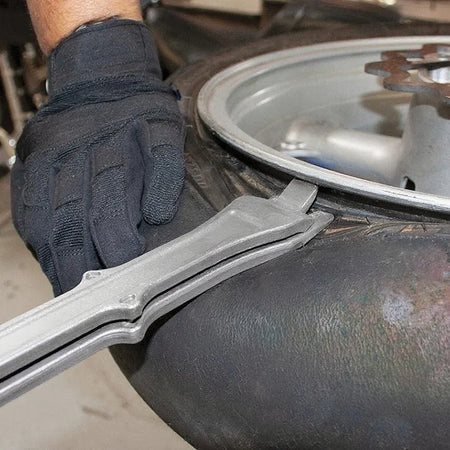  Motorcycle Tire Tilt Rod & Tire Retread Tool Combination