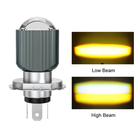 Motorcycle H4 BA20D LED bulb high power headlamp