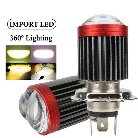 Motorcycle LED bulb with CSP lens technology