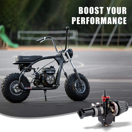 Motorcycle carburetor with easy fitting design