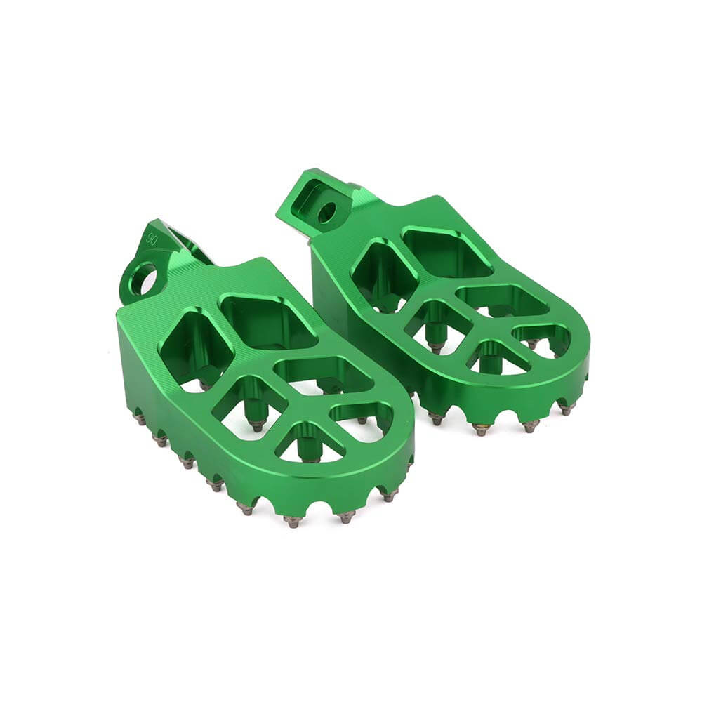 Motorcycle dirt bike foot pegs rust resistant aluminum build