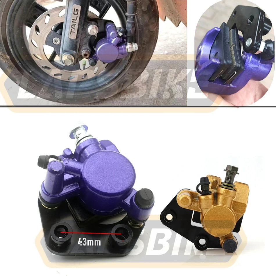 Motorcycle front hydraulic disc brake caliper for GY6 scooters