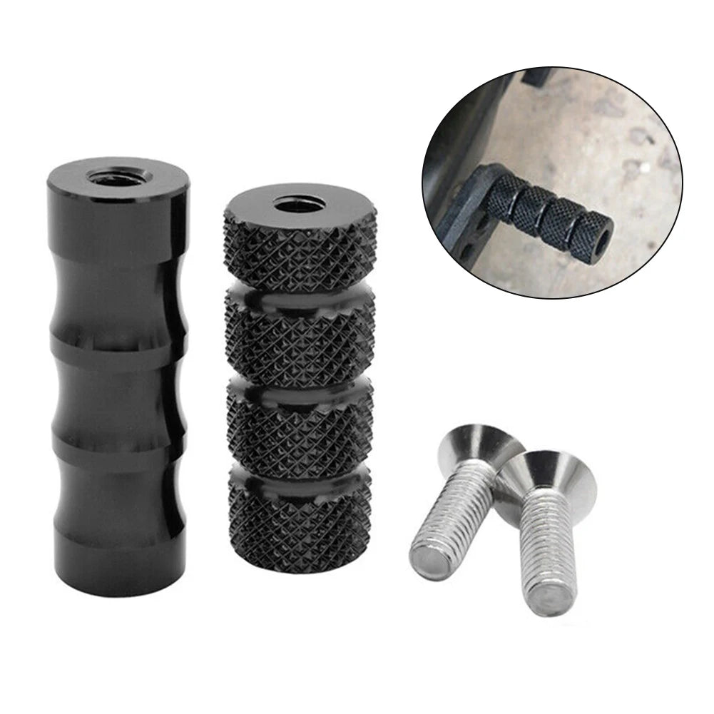 Motorcycle gear shift lever brake pedal M6 footpeg shifter footrests pair