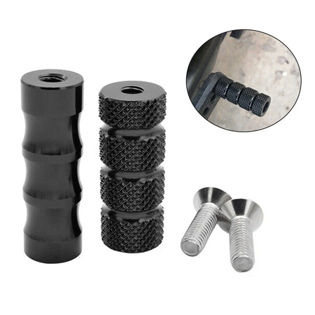 Motorcycle gear shift lever brake pedal M6 footpeg shifter footrests pair