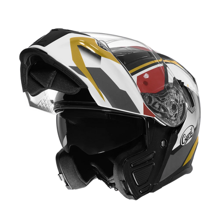 Motorcycle helmet with inner sun shield