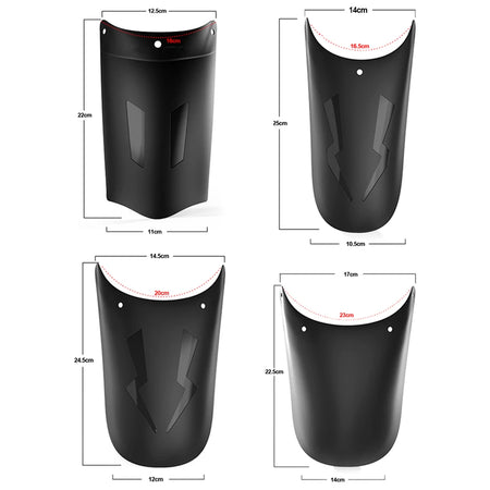 Motorcycle mudguard extender for front and rear wheel