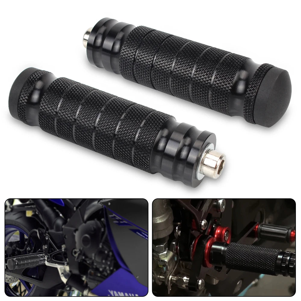 Motorcycle rearset footrests aluminum rear foot pegs for motorbike