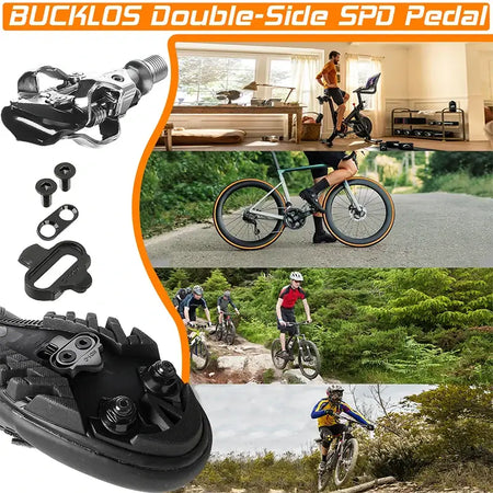 Mountain bike clipless pedals aluminum alloy BUCKLOS PD-M760