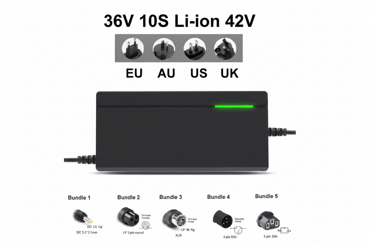 Multi-slot smart fast charger compatible with various lithium-ion battery sizes and chemistries