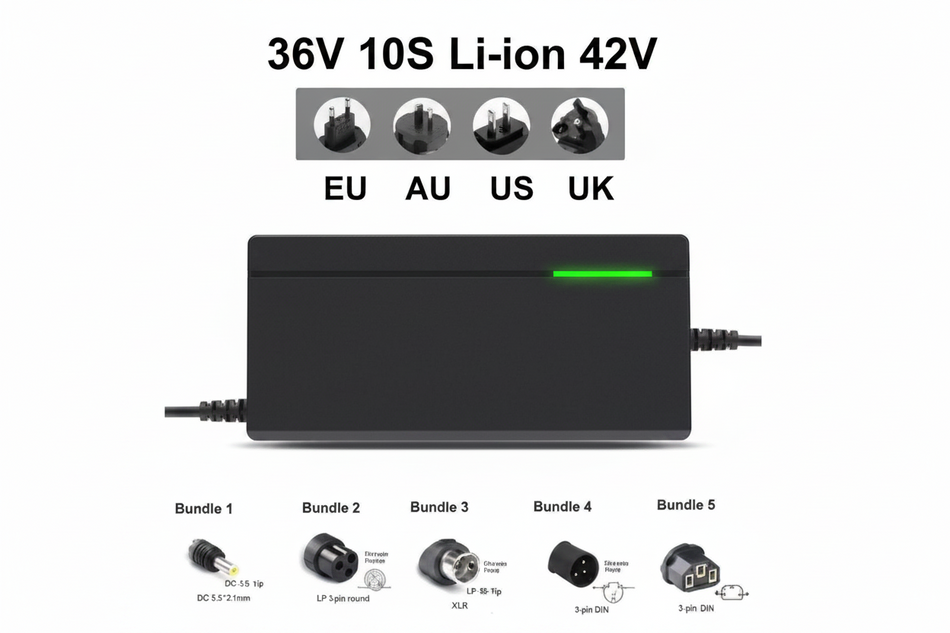 Multi-slot smart fast charger compatible with various lithium-ion battery sizes and chemistries
