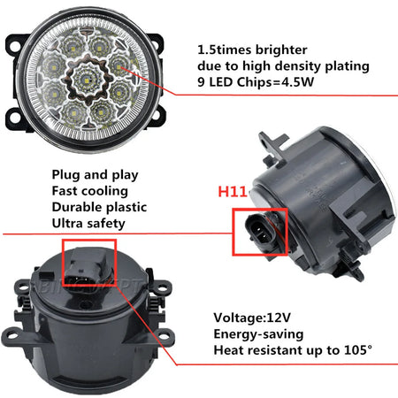 Nissan Y61 Facelift fog lamps 2005-2009