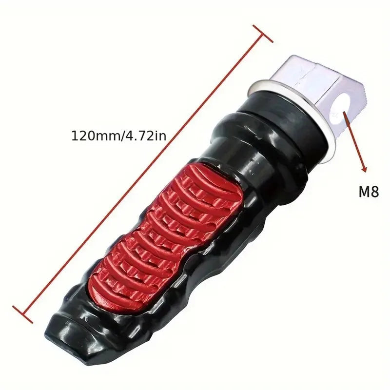 Non slip aluminum motorcycle passenger foot pegs