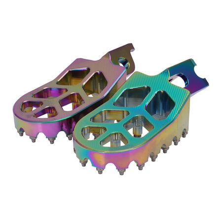 Non slip dirt bike foot pegs for extreme off road riding
