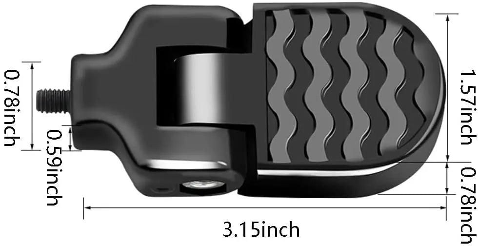 Non slip mini bicycle rear foot rests for BMX bikes