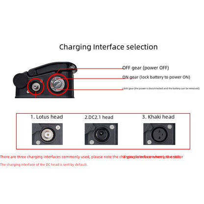 36v48V whitebait type lithium battery shell box electric bicycle lithium battery Haiba type shell