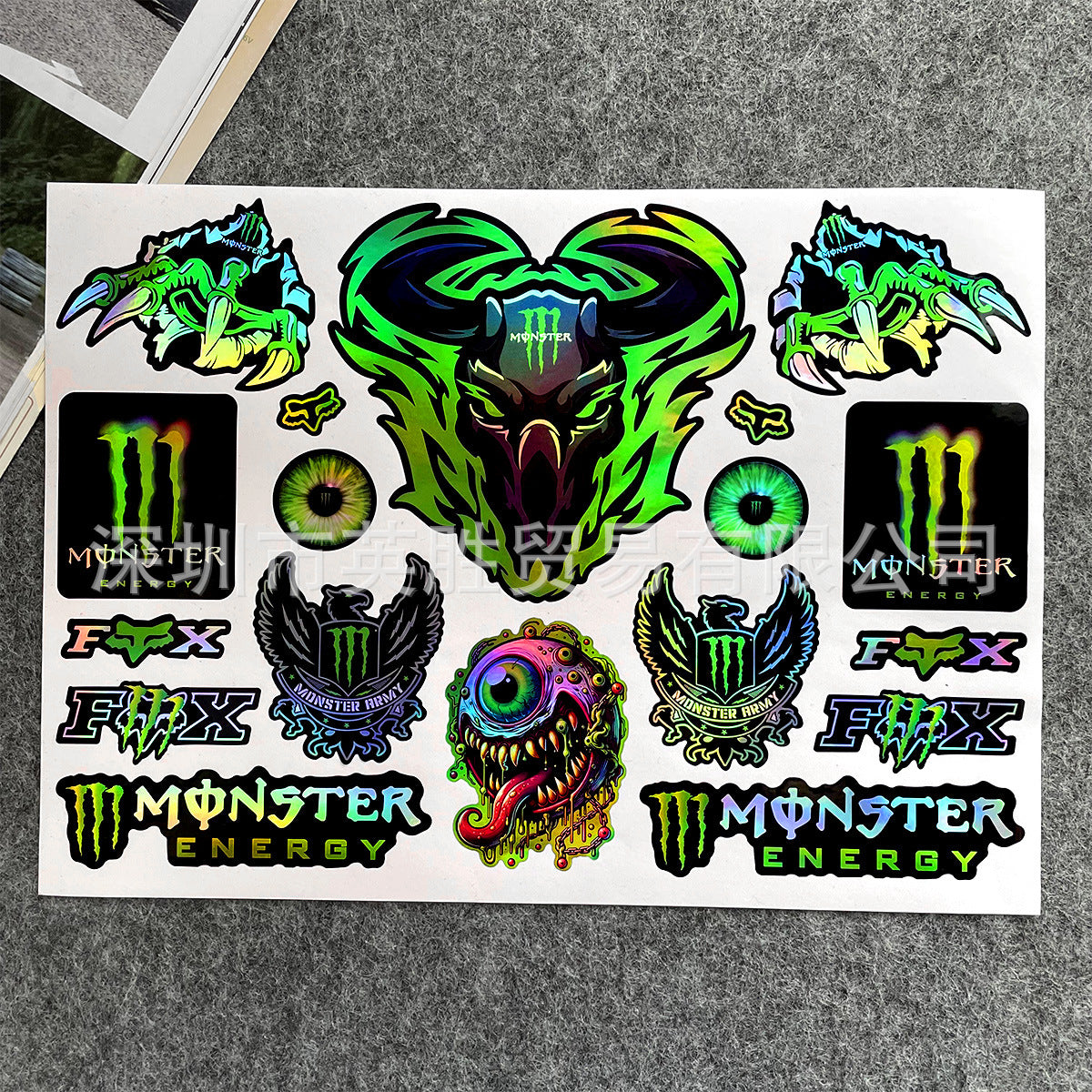 Reflective Devil's Claw Sticker, Kawasaki Moto Electric Car Modification, Ghost Claw Helmet Decal, Scratch, Decorative Painting, Waterproof Sticker