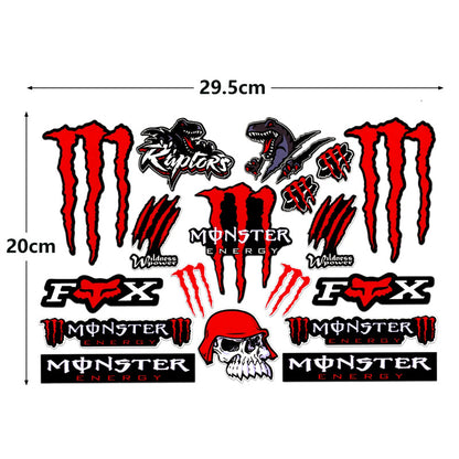 Reflective Devil's Claw Sticker, Kawasaki Moto Electric Car Modification, Ghost Claw Helmet Decal, Scratch, Decorative Painting, Waterproof Sticker