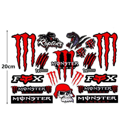 Reflective Devil's Claw Sticker, Kawasaki Moto Electric Car Modification, Ghost Claw Helmet Decal, Scratch, Decorative Painting, Waterproof Sticker