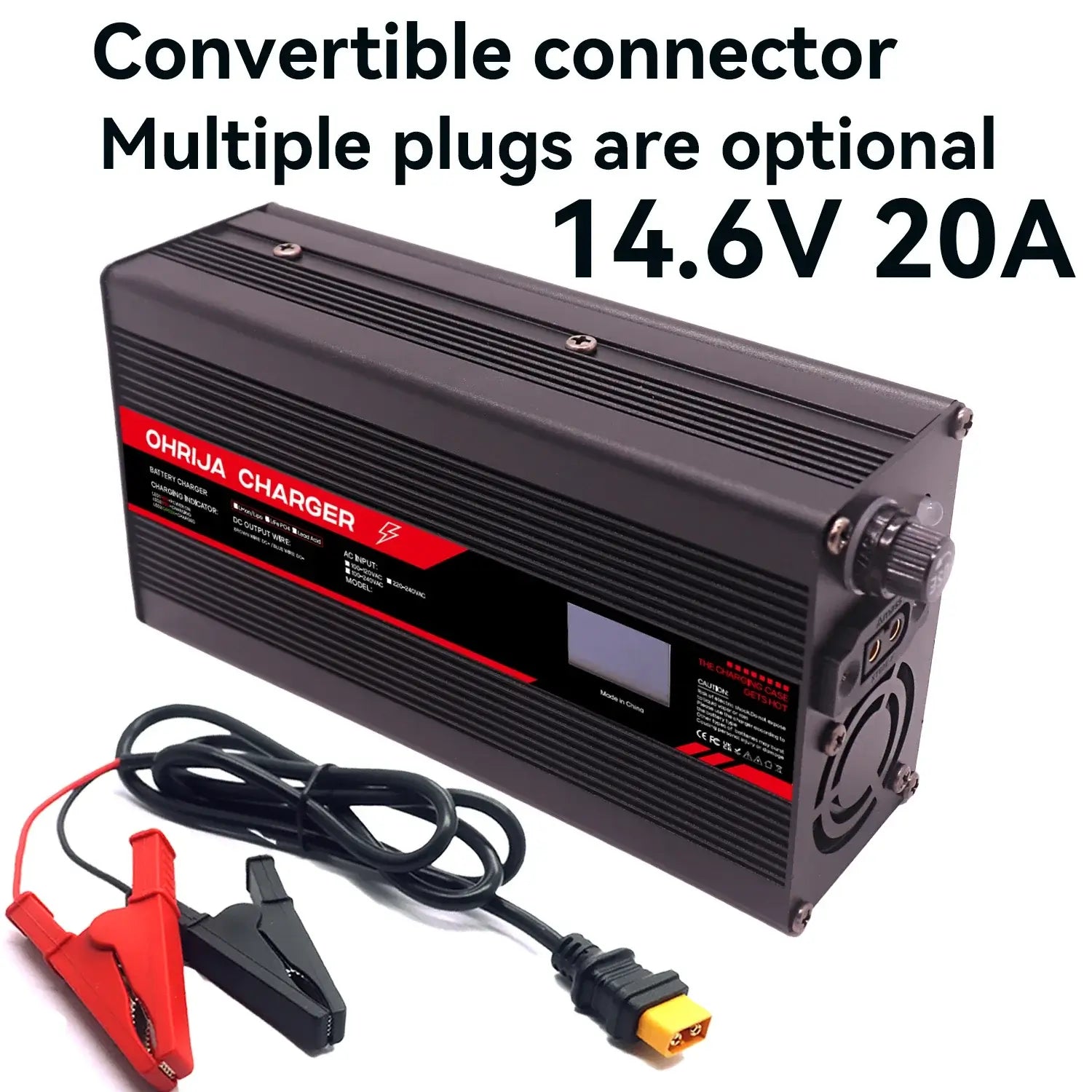 OHRIJA-14.6V-20A-Ultra-Fast-LiFePO4-Battery-Charger-Main-View