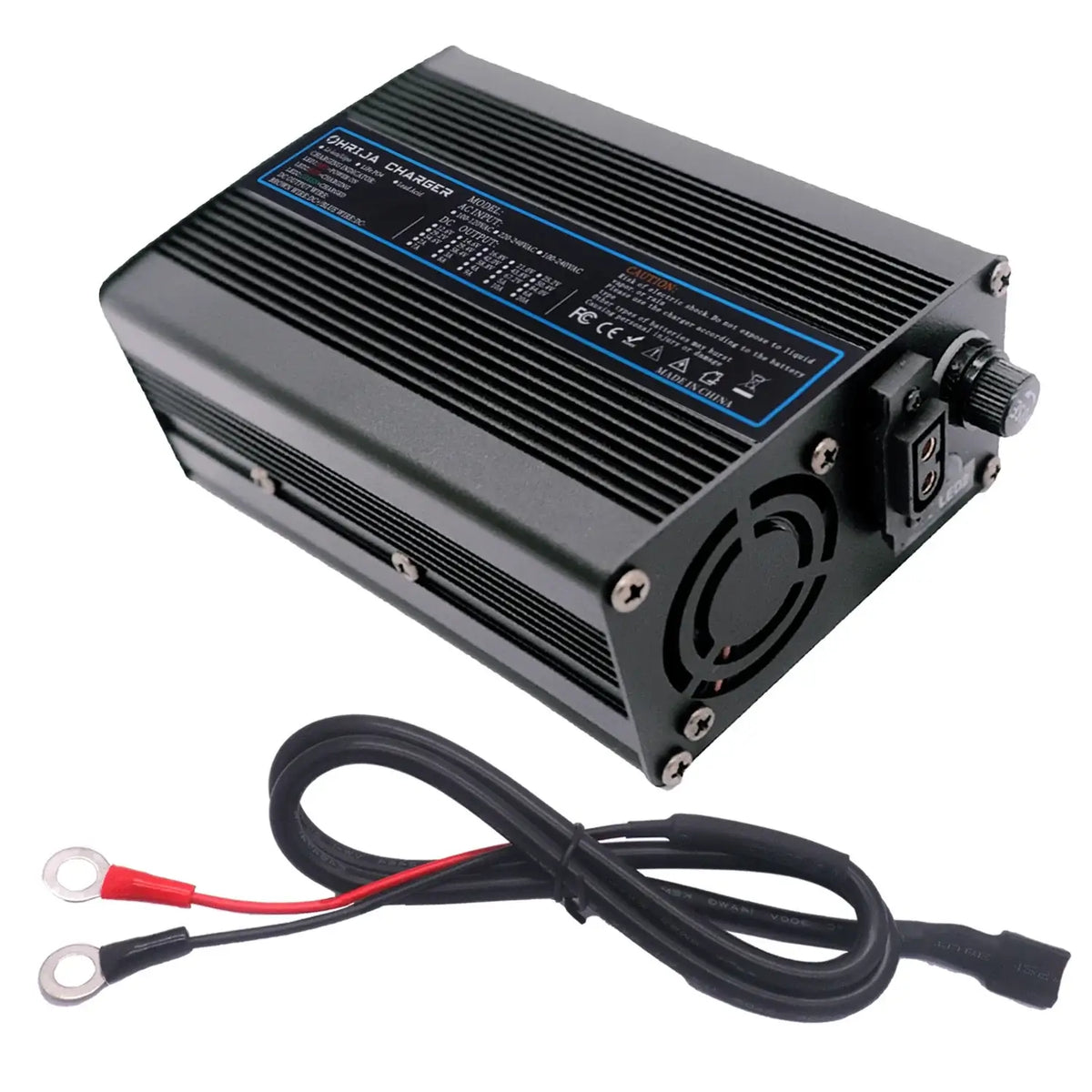 58.8V 8A Quick Lithium Battery Charger for 14S 48V Li-ion Packs Durable Aluminum Shell Customizable Detachable Plug