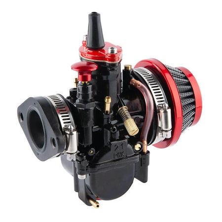 Off road carburetor with power boost design