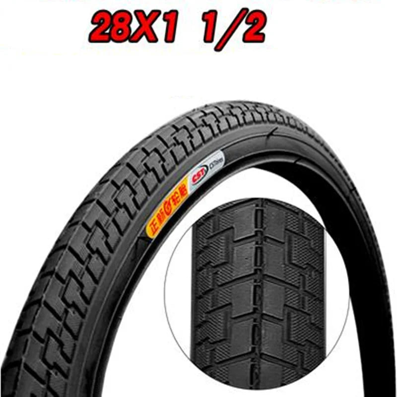 Old style bicycle tire 28x1 1/2 durable road cycling replacement