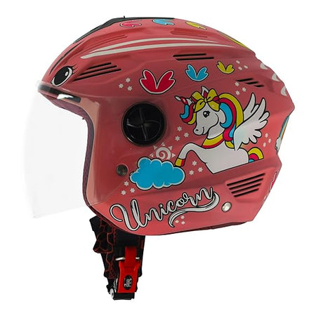 Open face kids bike helmet