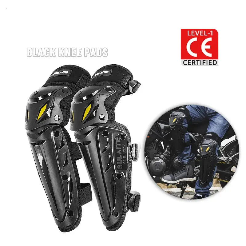 Outdoor sports knee protection pads with adjustable straps