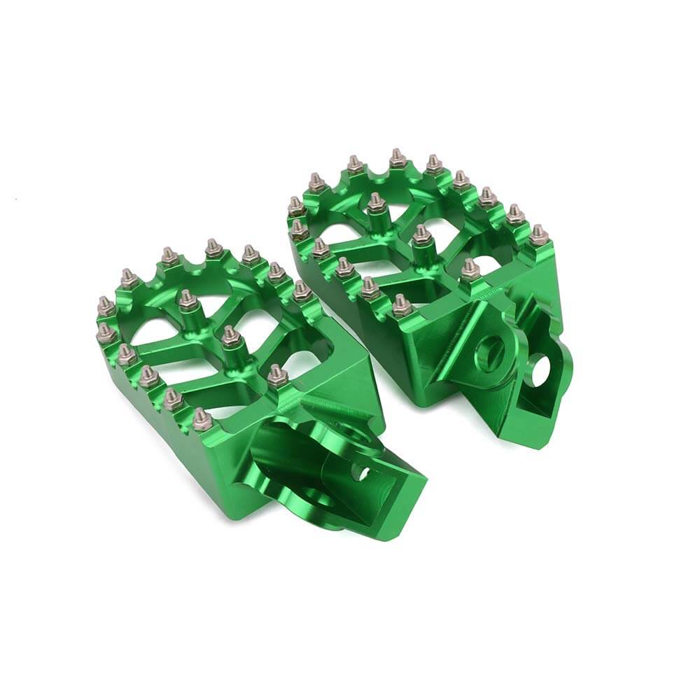 Performance dirt bike foot pegs for Kawasaki motocross bikes