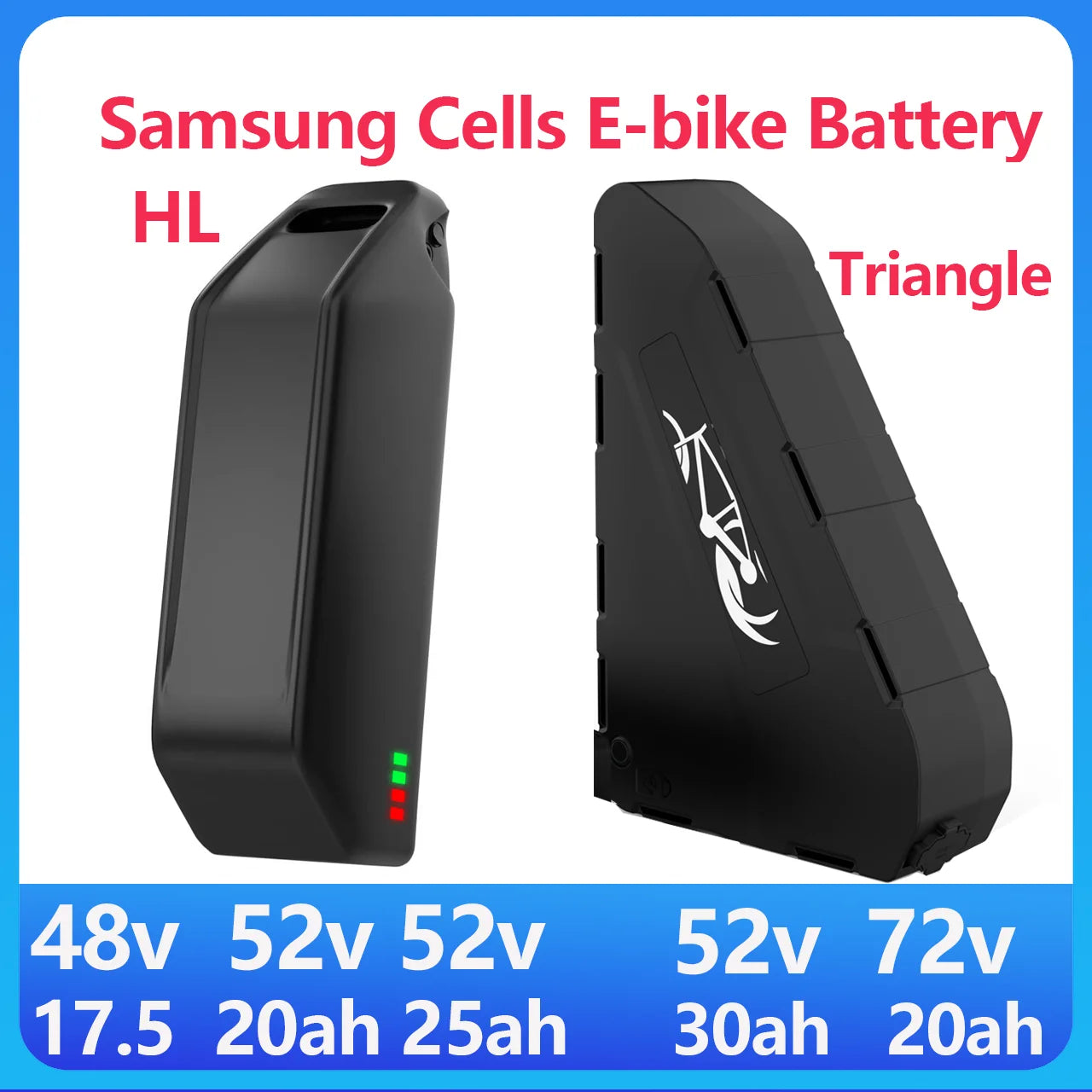 Polly down tube E-bike battery main product view