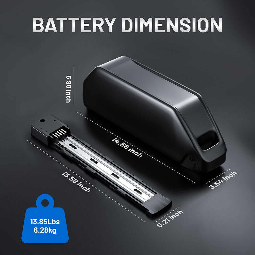 Polly style curved case ebike battery