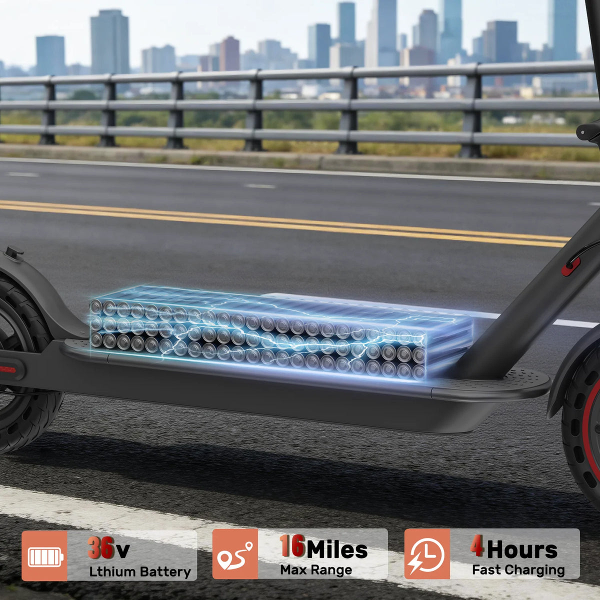 Portable 350W Electric Scooter for Adults