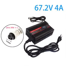 Portable 67.2V lithium fast charging adapter
