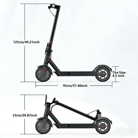 Portable Electric Scooter with LED Display for Adults