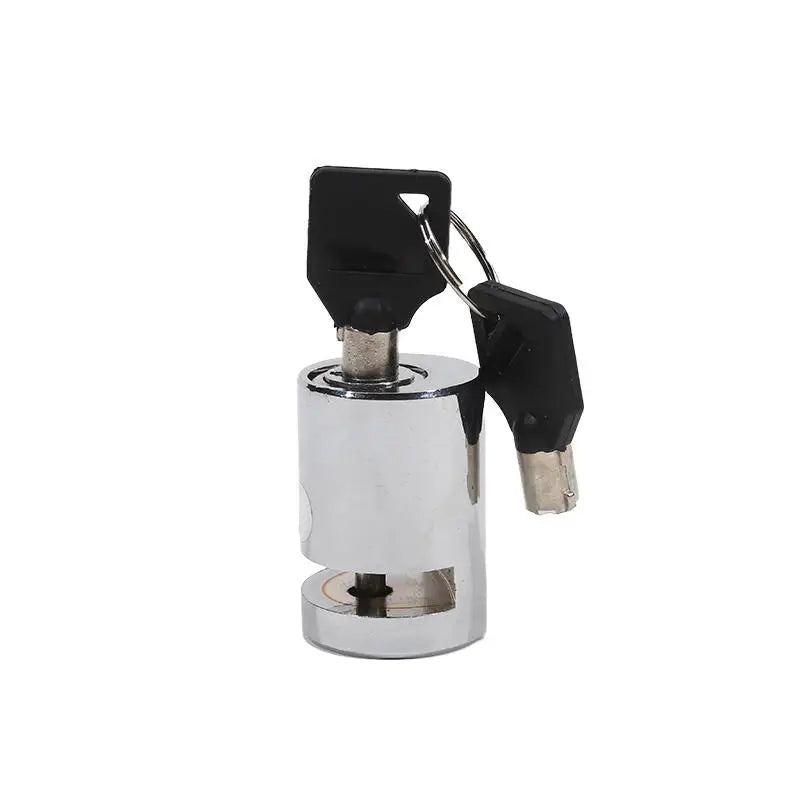 Portable aluminum alloy disc brake lock for bicycles and motorcycles