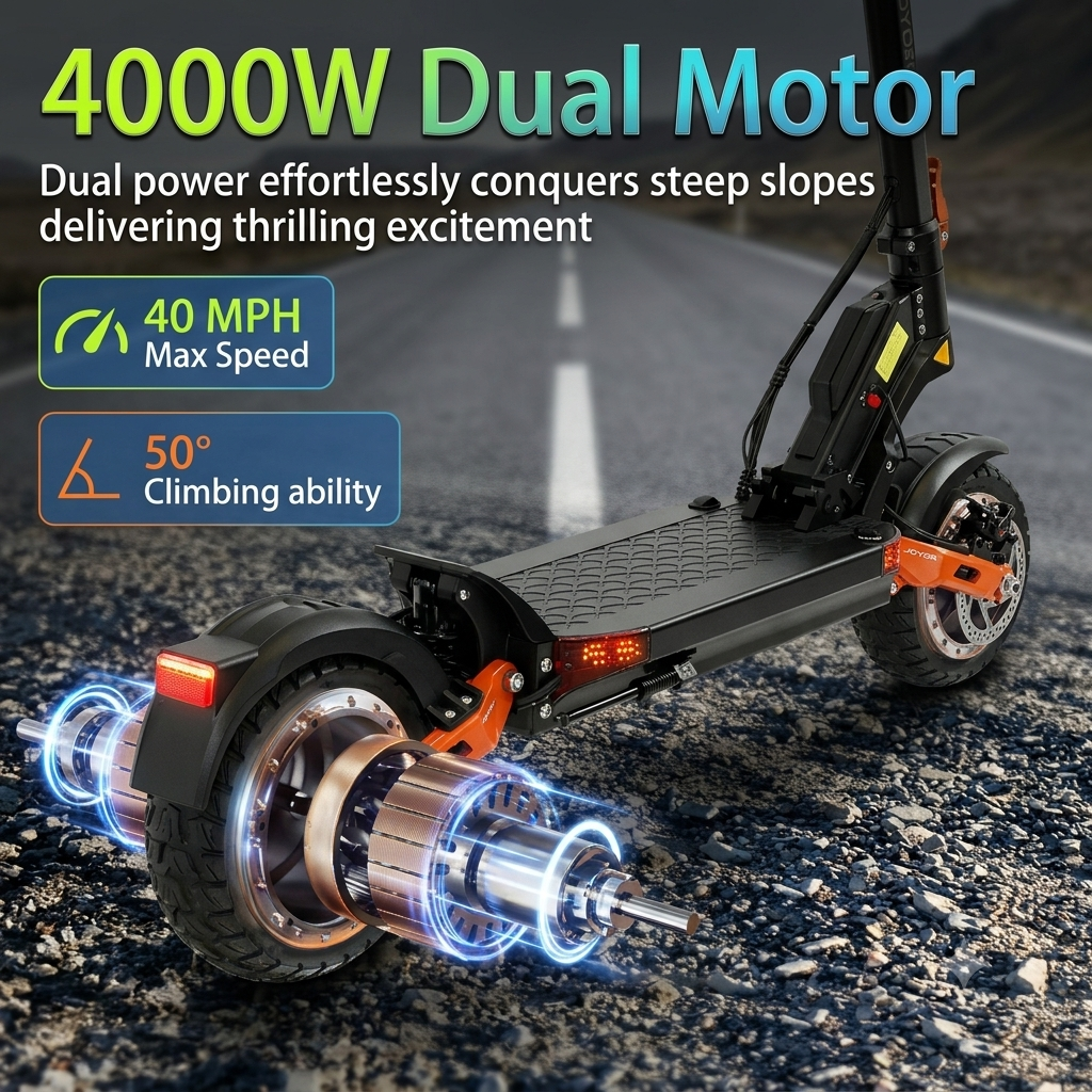 Powerful 4000W Dual Drive Electric Scooter