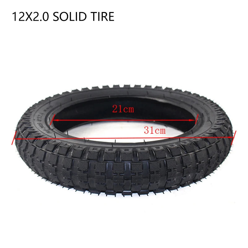 Premium 12 Inch 62-203 Replacement Tire with Inner Tube