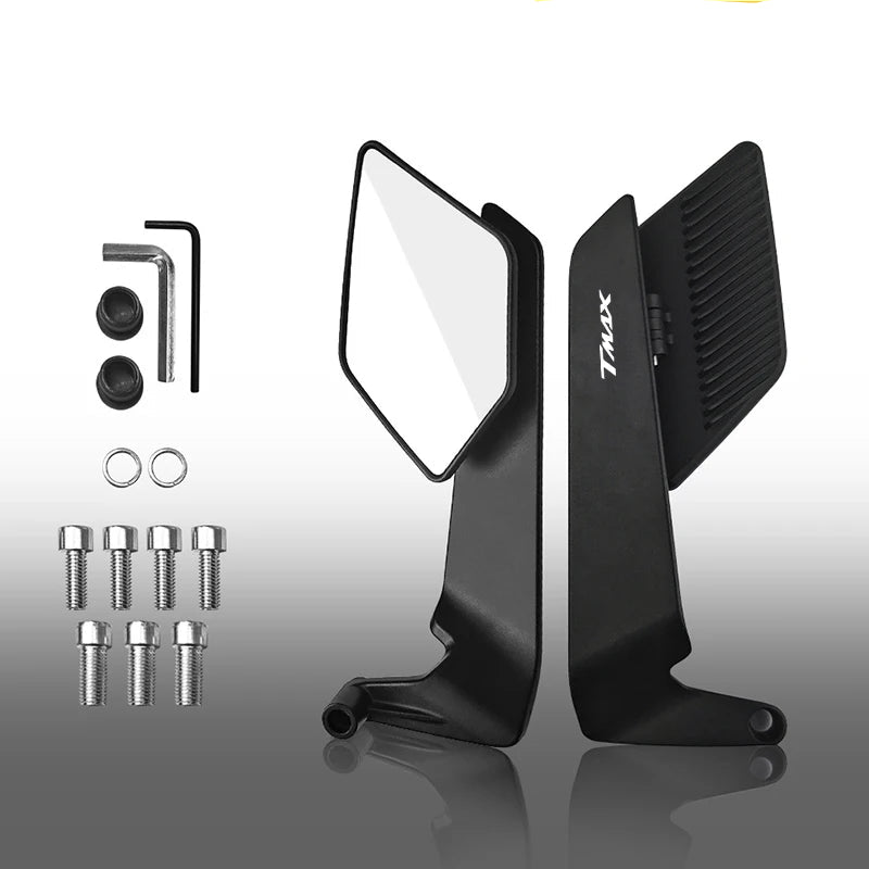 Premium Aluminum Folding Rearview Mirror for Motorcycles