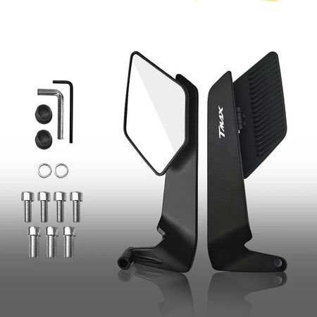 Premium Aluminum Folding Rearview Mirror for Motorcycles