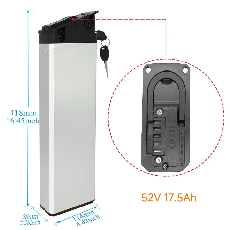Premium e bike replacement battery with long range support