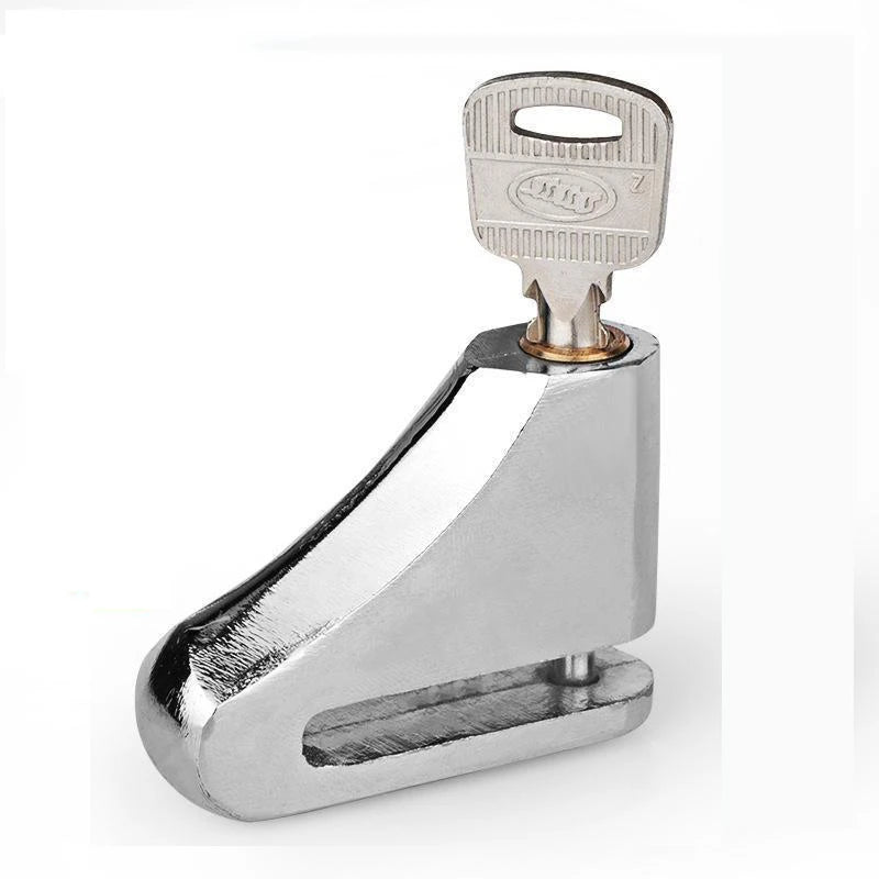 Premium heavy-duty motorcycle disc brake lock in black