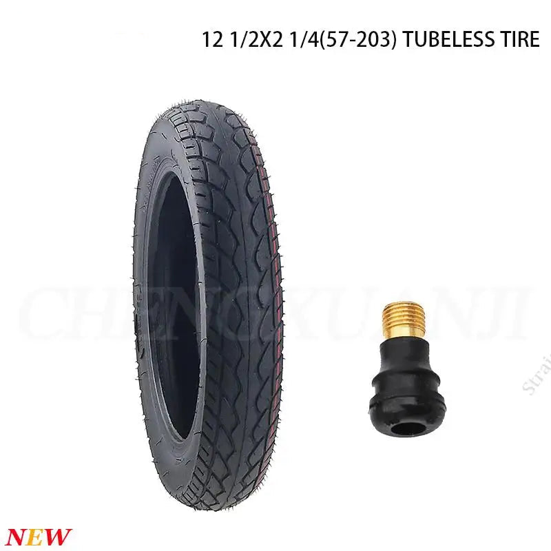 Premium rubber 12 inch tubeless tyre for e-cycles