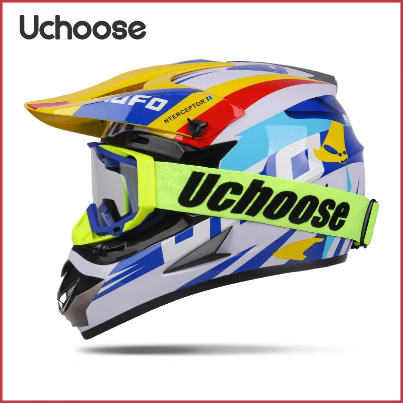 Protective motorcycle helmet for kids