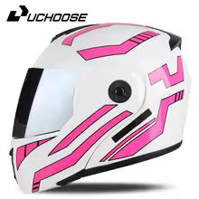 Protective motorcycle riding helmet