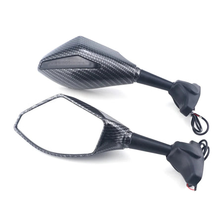 Racing rearview mirrors for Suzuki motorcycles with turn signals