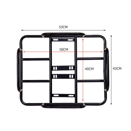   Rear Bicycle Basket Iron Luggage Package Rack