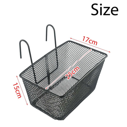   E-bike Metal Mesh Bike Basket for Front Handlebar