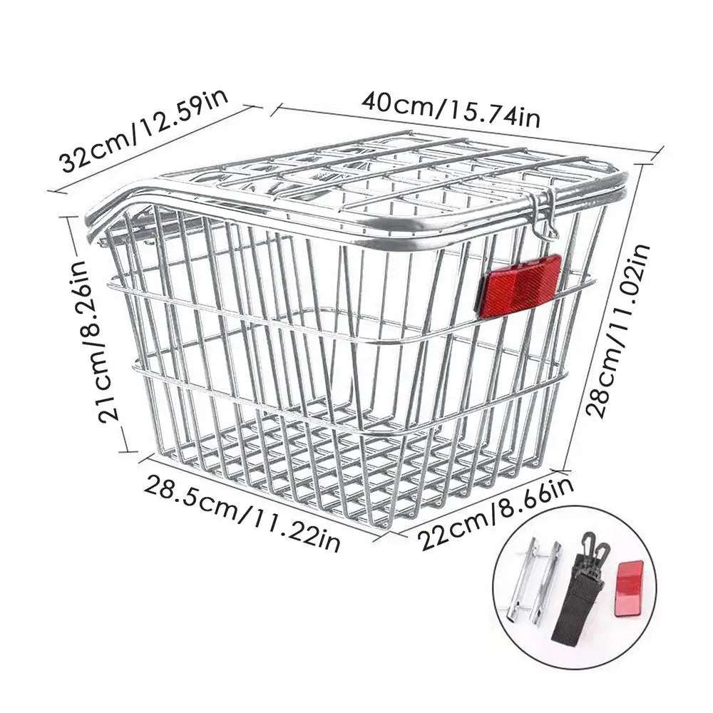   Bike Rear Basket with Rear Light