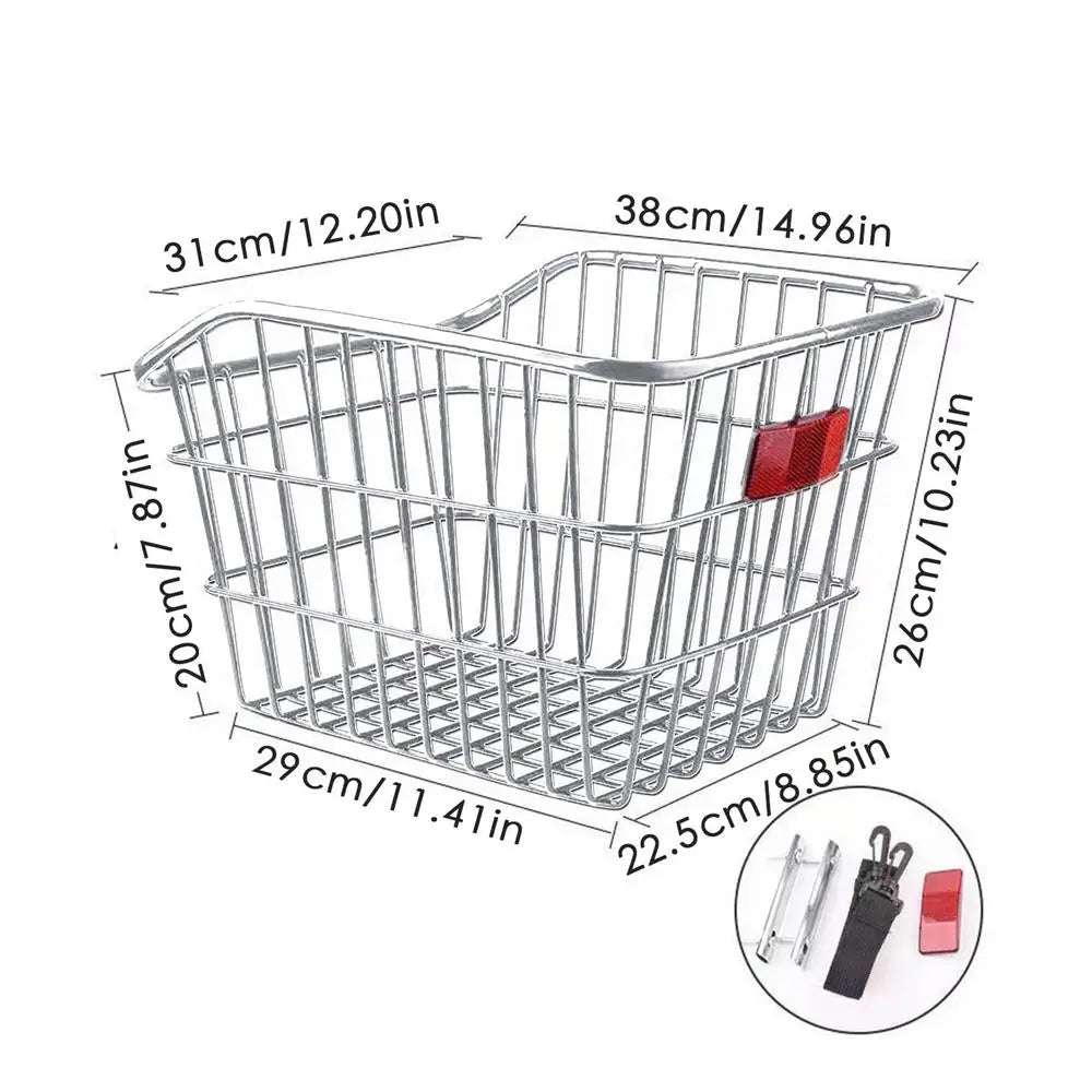   Bike Rear Basket with Rear Light
